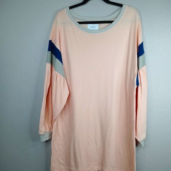 Current /Elliott Color Block Bubble Sleeve Tunic - Picture 1 of 6